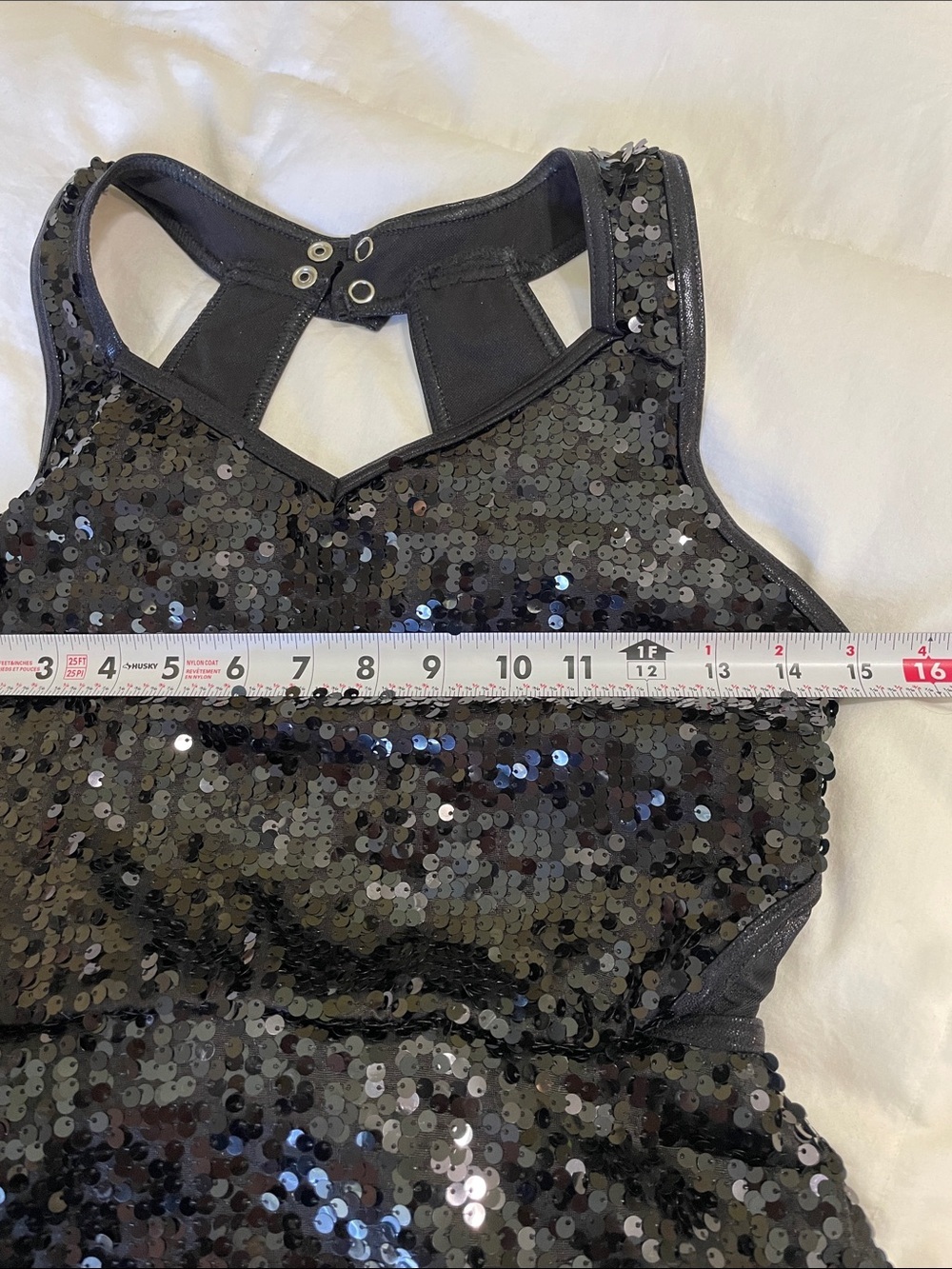 Balera | Black | Sequin | Racerback | Mini | Dancewear | Performance | Size SA - Picture 11 of 14